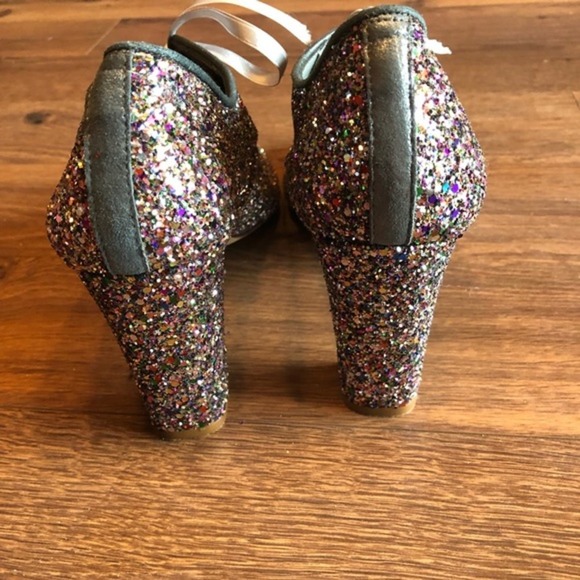 Anthro Patricia Blanchet Glitter Brogue heels - Picture 6 of 8